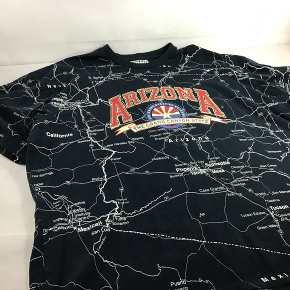 American Crown, 2X, double sided state map/hwy, large ARIZONA Spell out - Picture 8 of 9